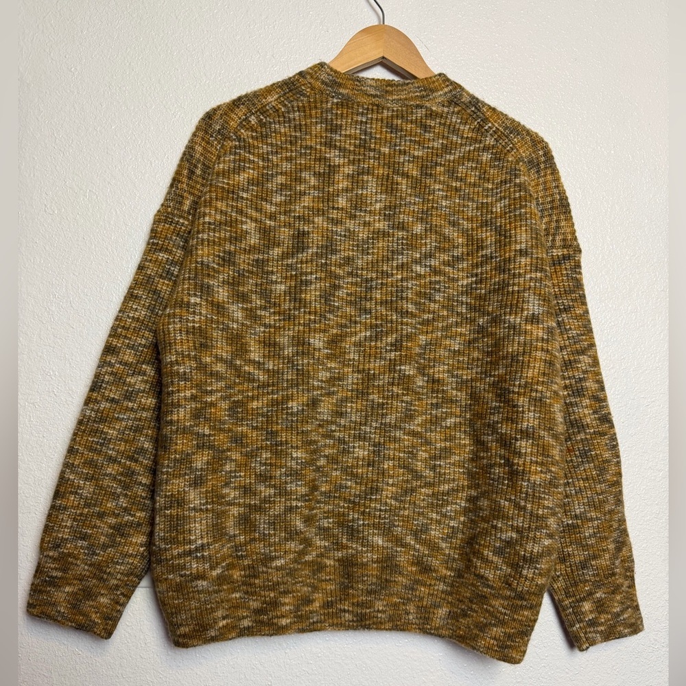 Madewell Winstead Space Dye Relaxed Button-Up Cardigan Butterscotch Medium NWT - Picture 2 of 6